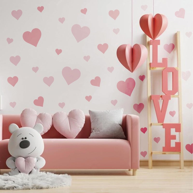 Boqon 16 Pieces Heart Stencils for Crafts Reusable Mixed Media Geometric Stencils for Painting on Canvas Scrapbook Paper Fabric Pillows Card Making (16 Heart) - Image 5